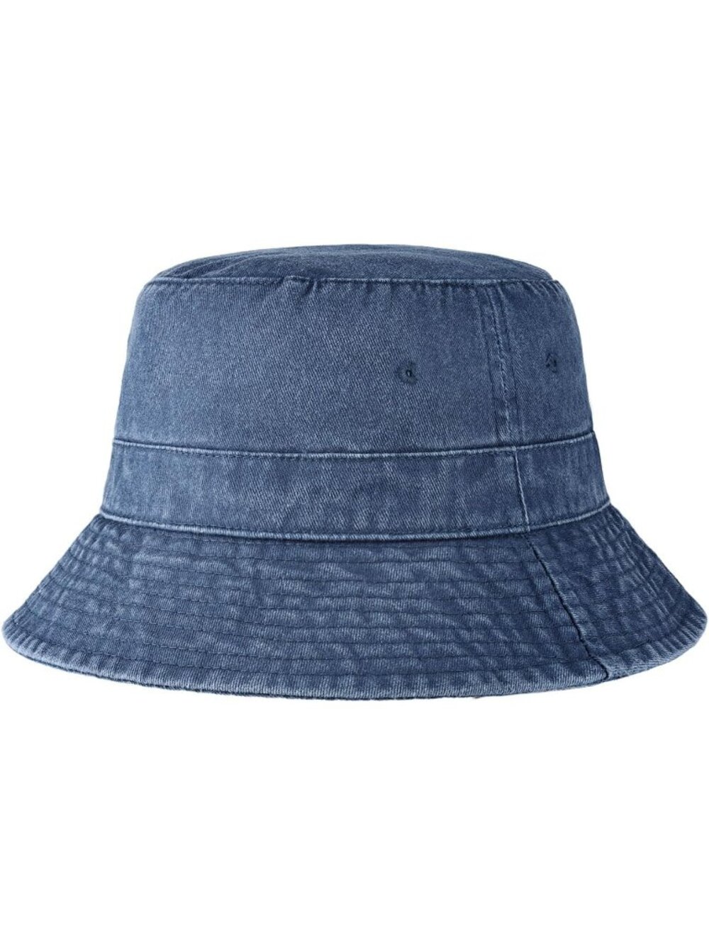 Unisex Blue Grey Cotton Summer Sun Boonie Style Beach Golf Fishing Bucket Hat